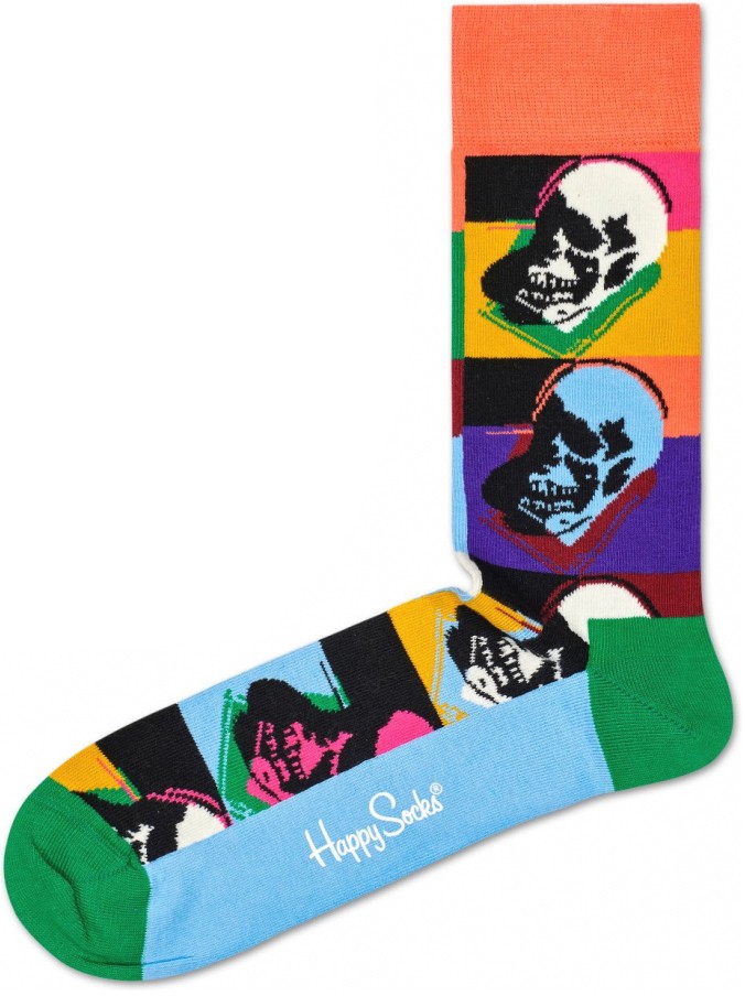 Andy Warhol Skull Zokni Happy Socks