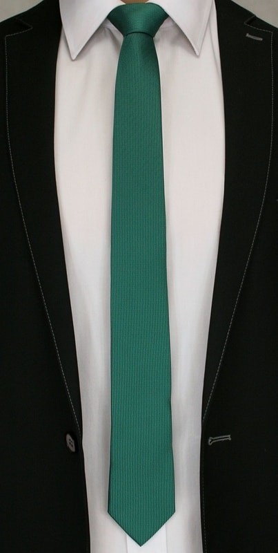 Egyszínű zöld nyakkendő
