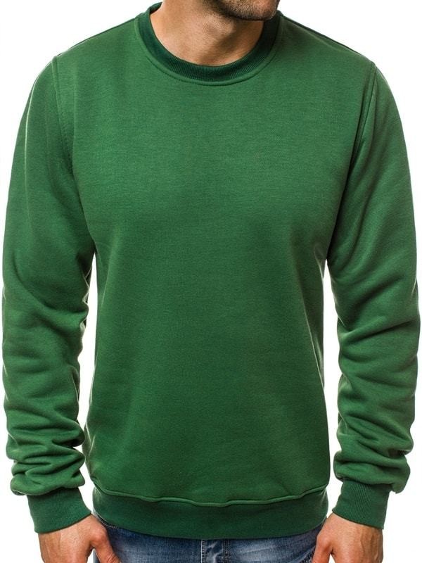 Zöld egyszínű pulóver J.STYLE 2001-10