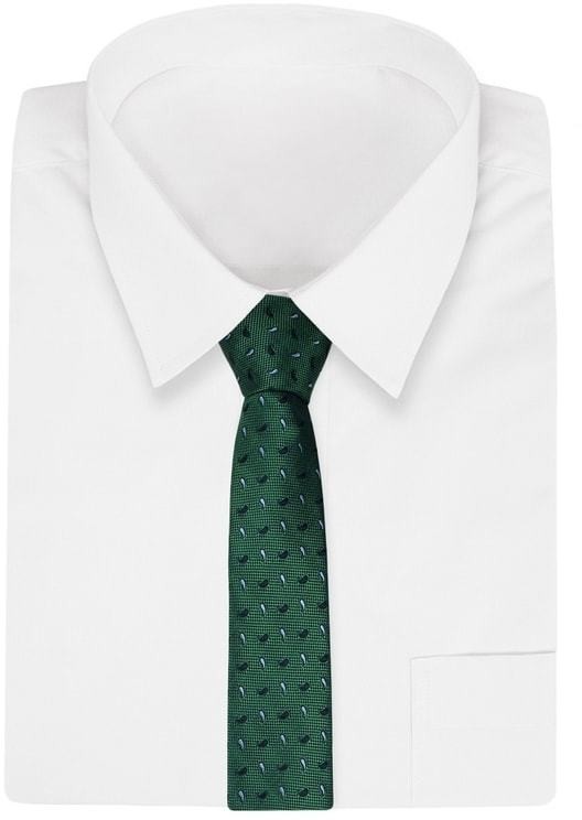Eredeti fényes zöld nyakkendő