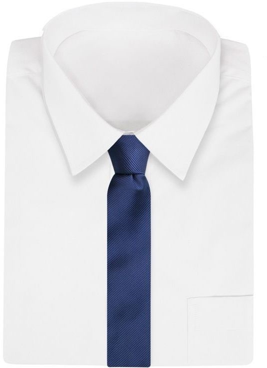 Egyszínű sötétkék nyakkendő