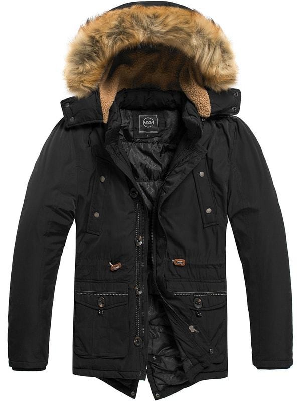 Trendi fekete parka kabát J.BOYZ X1018K Styledit.hu Fekete softshell dzseki JS56003 Legyferfi.hu