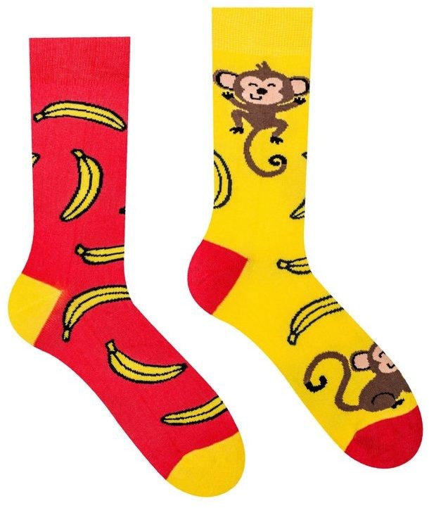 Zokni vidám mintával Majom