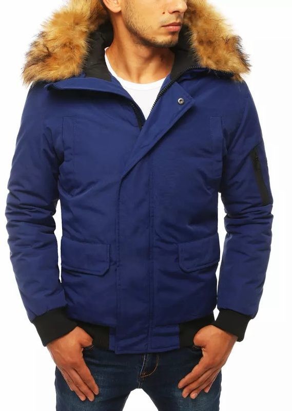 Sötét téli dzseki szőrmével