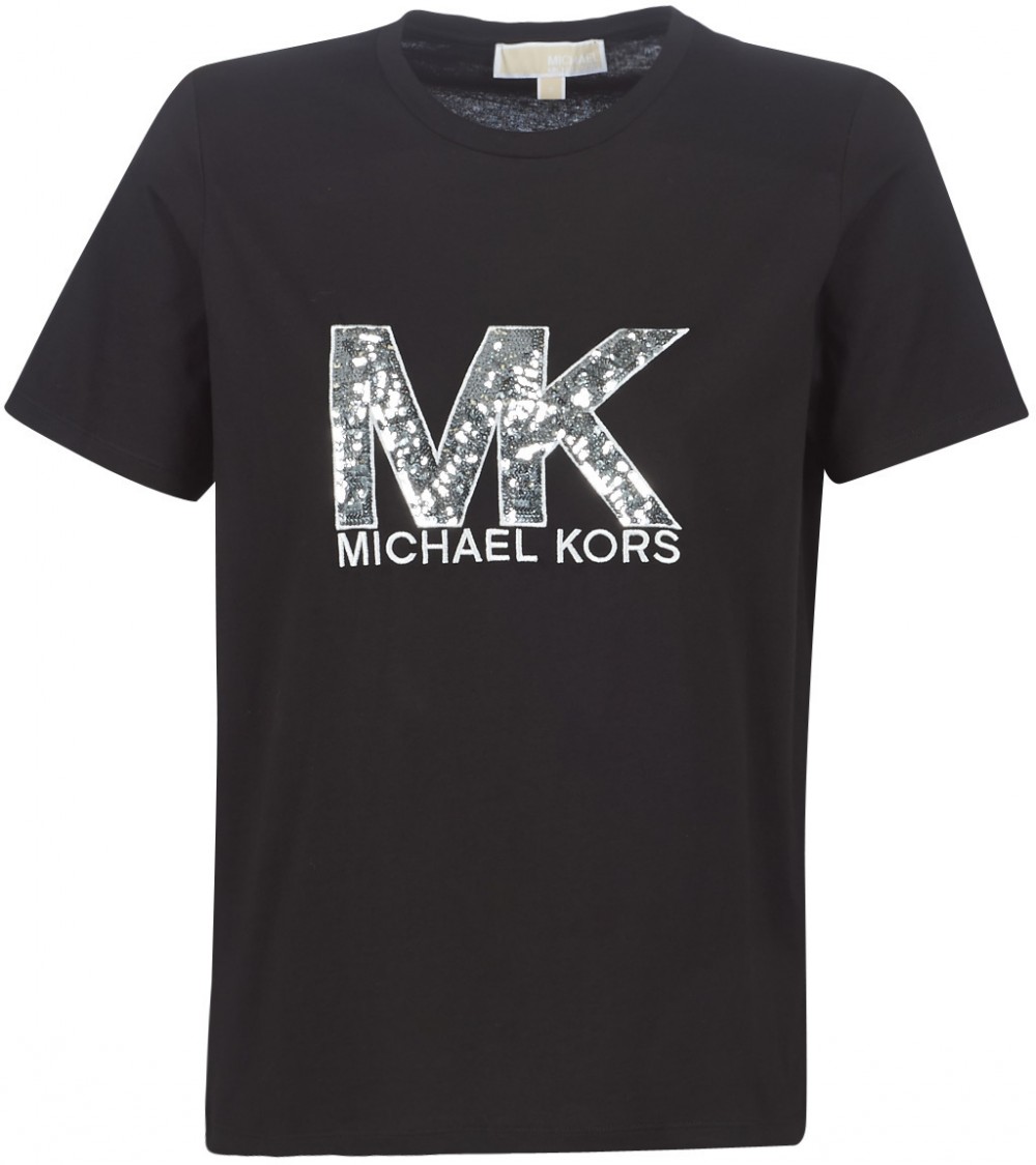 Rövid ujjú pólók MICHAEL Michael Kors MK LOGO SEQUIN TEE