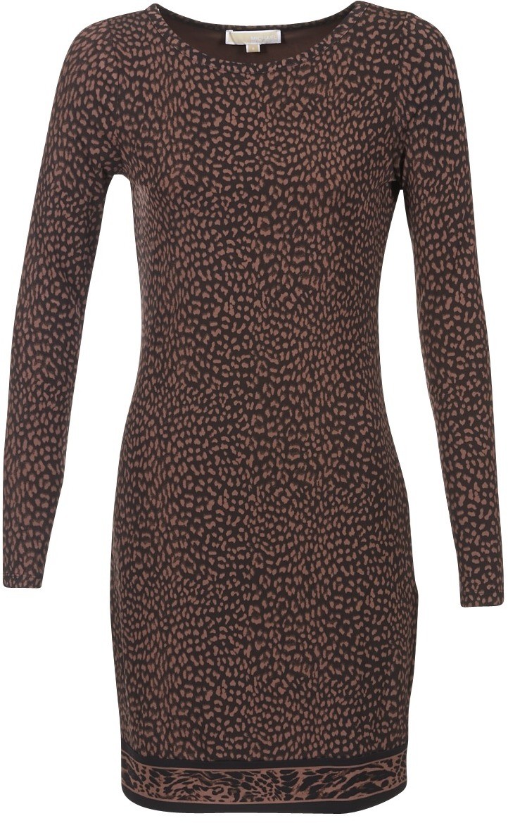 Rövid ruhák MICHAEL Michael Kors CHEETAH LS BORDER DRS