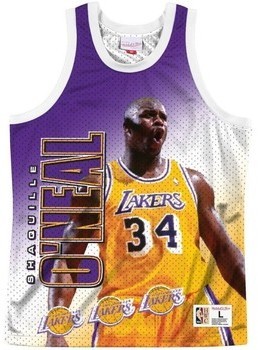 Trikók / Ujjatlan pólók Mitchell And Ness Nba Tank Los Angeles Lakers Shaquille Oneal