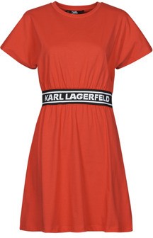 Rövid ruhák Karl Lagerfeld LOGOTAPET-SHIRTDRESS