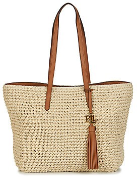 Válltáskák Lauren Ralph Lauren STRAW TOTE-TOTE-MEDIUM