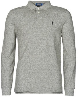 Hosszú ujjú galléros pólók Polo Ralph Lauren POLO AJUSTE DROIT EN COTON BASIC MESH LOGO PONY PLAYER