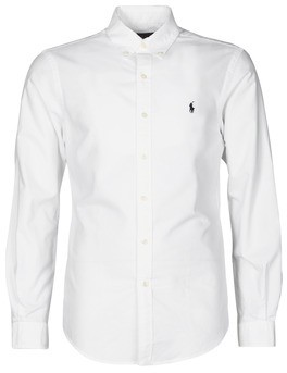 Hosszú ujjú ingek Polo Ralph Lauren CHEMISE CINTREE SLIM FIT EN OXFORD LEGER TYPE CHINO COL BOUTONNE