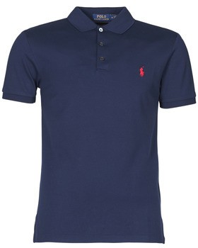 Rövid ujjú galléros pólók Polo Ralph Lauren POLO CINTRE SLIM FIT EN COTON STRETCH MESH LOGO PONY PLAYER