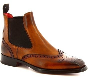 Csizmák Leonardo Shoes 9140/19 TOM VITELLO DELAVE SIENA