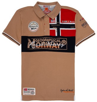 Rövid ujjú galléros pólók Geographical Norway KIDNEY