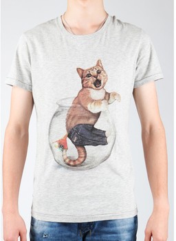 Pólók / Galléros Pólók Wrangler T-shirt Light Grey Mel W7940IS03