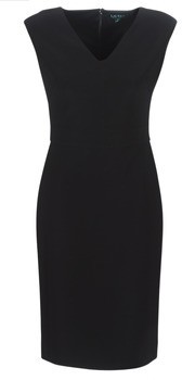 Hosszú ruhák Lauren Ralph Lauren BLACK CAP SLEEVE DAY DRESS