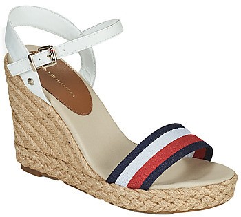 Szandálok / Saruk Tommy Hilfiger SHIMMERY RIBBON HIGH WEDGE