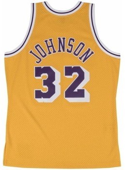 Rövid ujjú pólók Mitchell And Ness Nba Swingman Jersey 20 Los Angeles Lakers 198485 Magic Johnson