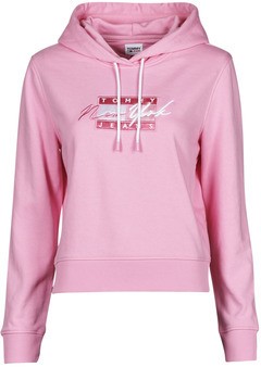 Pulóverek Tommy Jeans TJW CROPPED TOMMY FLAG HOODIE