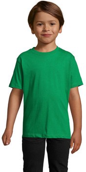 Rövid ujjú pólók Sols Camista infantil color Verde Pradera