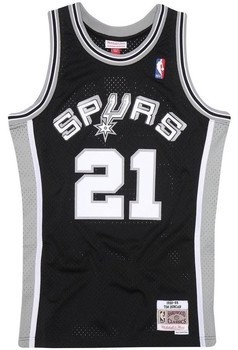 Rövid ujjú pólók Mitchell And Ness San Antonio Spurs Road 199899 Tim Duncan