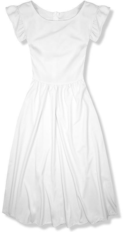 Fehér színű elegáns midi ruha
