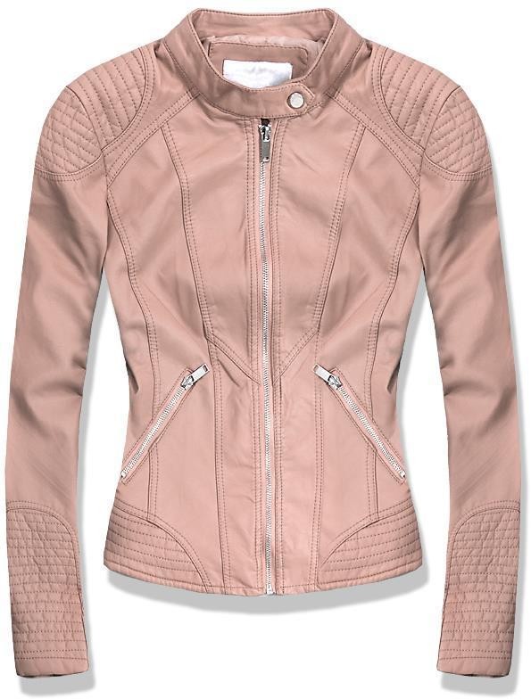 Púderrózsaszínű, díszsteppeléssel ellátott műbőr dzseki Vero Moda Royce Dzseki Vero Moda Styledit.hu
