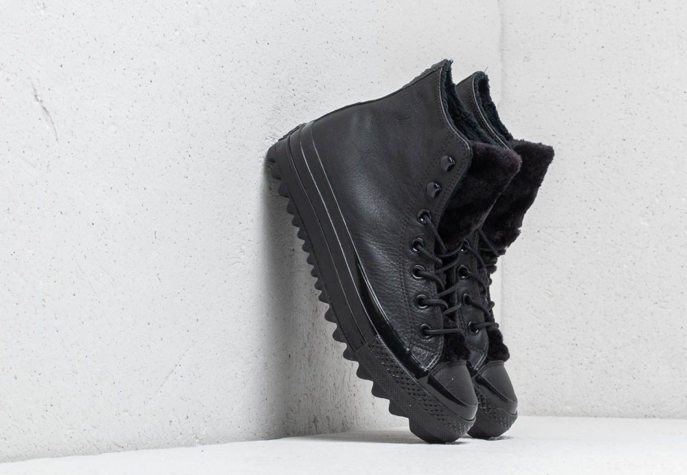 Converse Ctas Lift Ripple Hi Black/ Black/ Black
