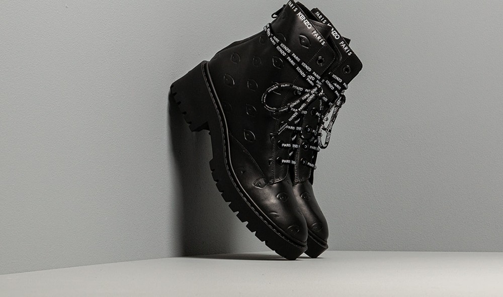 KENZO Pike Lace Up Boot Black