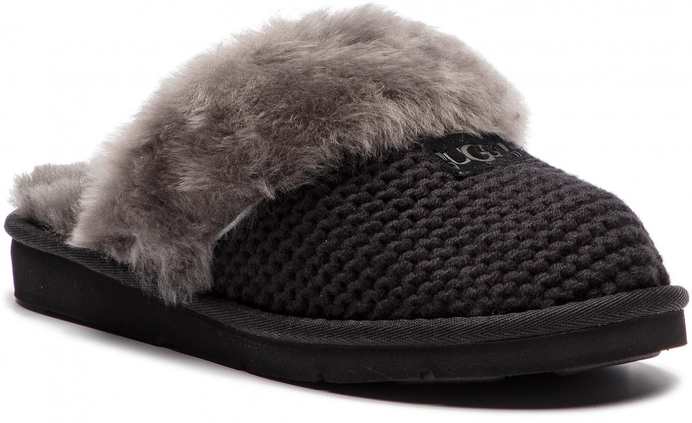 Zártpapucs UGG - W Cozy Knit Slipper 1095116 W/Blk