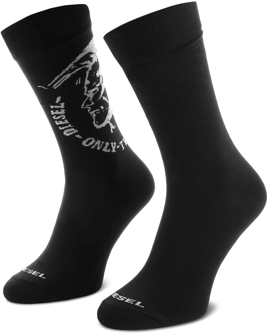 Két pár hosszú szárú unisex zokni DIESEL - Skm Ray 00SAYH 0EASX E0013 Black
