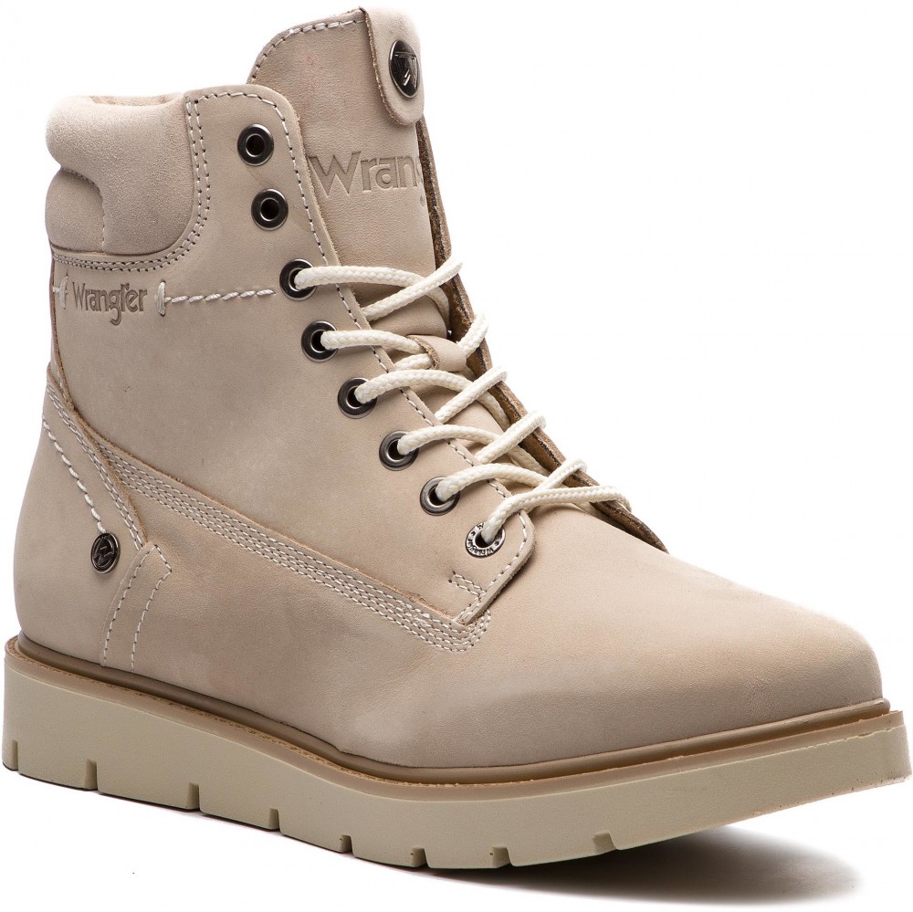 Magasított cipő WRANGLER - Tucson Lady Nubuck WL182510 Cream 182