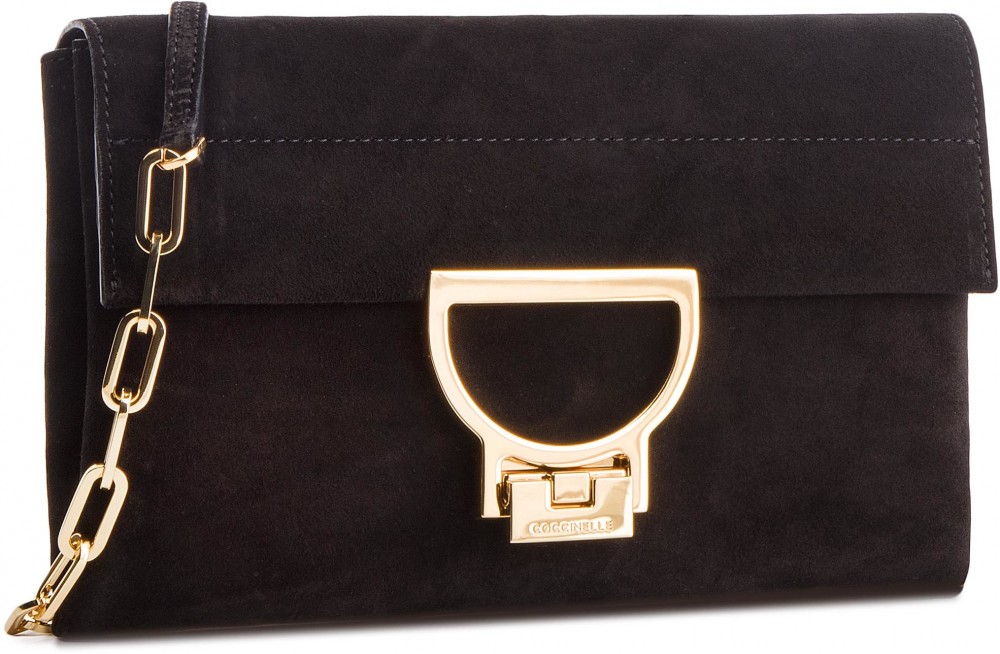 Táska COCCINELLE - DD6 Arlettis Suede E1 DD6 19 01 01 Noir 001