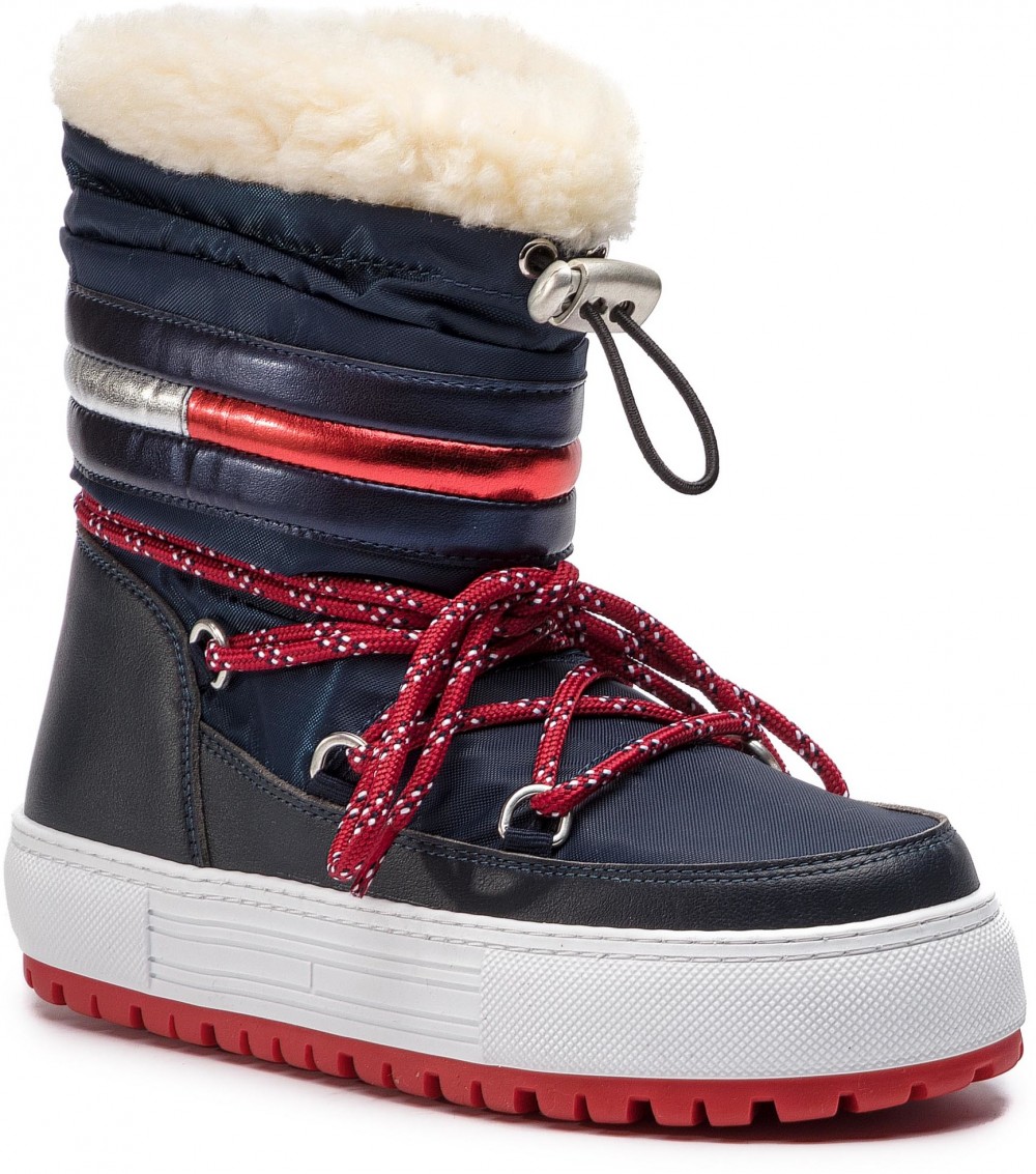 Cipő TOMMY JEANS - Corporate Snowboot EN0EN00418 Midnight 403