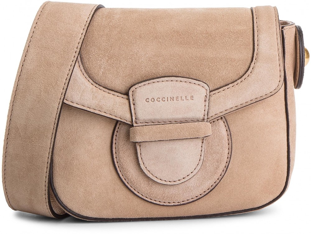 Táska COCCINELLE - DS1 Vega Suede E1 DS1 55 01 01 Taupe N75