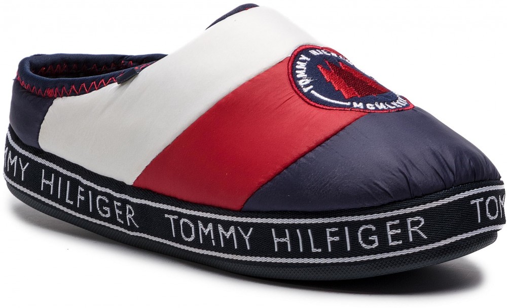 Zártpapucs TOMMY HILFIGER - Downslipper Patch FW0FW04182 Rwb 020