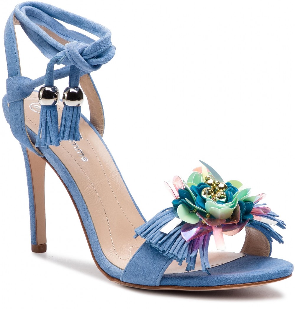 Szandál SOLO FEMME - 26493-58-I53/000-07-00 Błękitny
