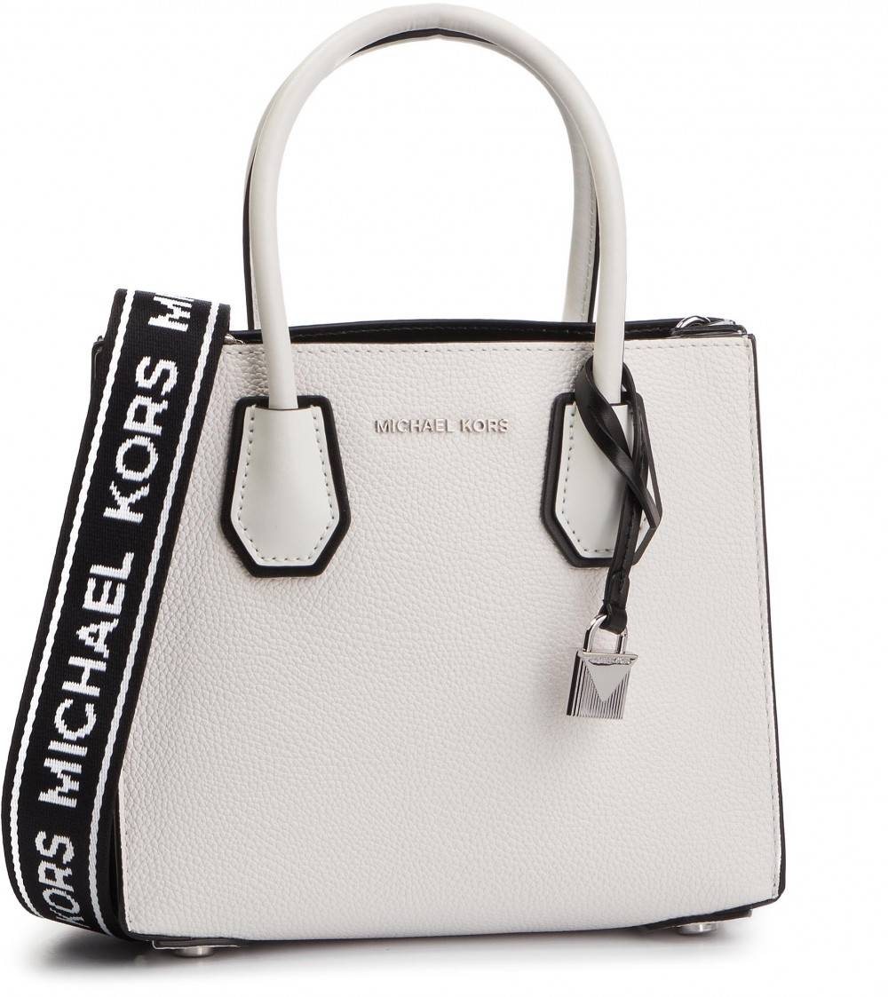 Táska MICHAEL MICHAEL KORS - Mercer 30H8SM9M3T Optic White/Blk