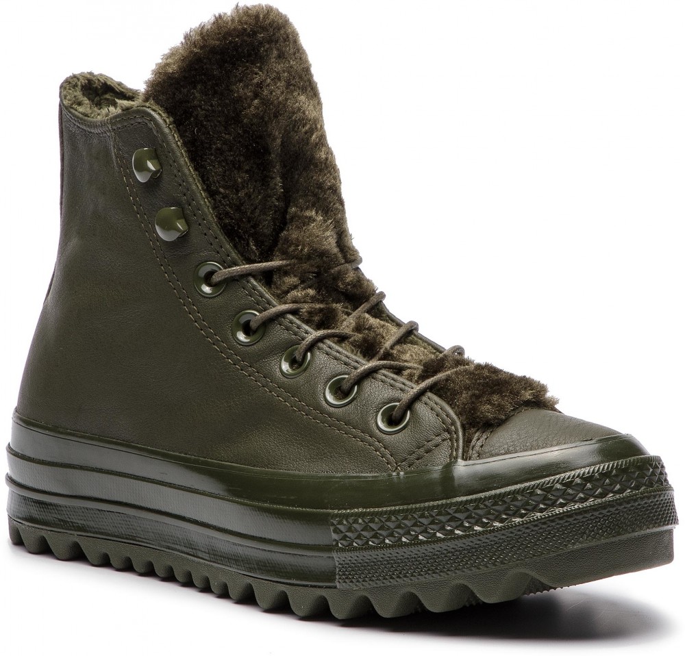 Sportcipő CONVERSE - Ctas Lift Ripple Hi 562425C Utility Green/Utility Green