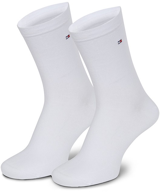 Két pár hosszú szárú női zokni TOMMY HILFIGER - 371221 White 300