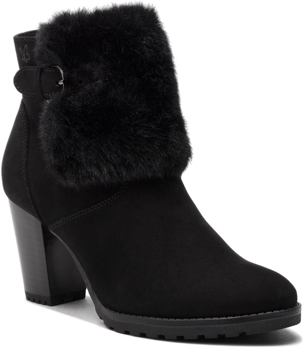 Magasított cipő CAPRICE - 9-25424-21 Black Nubuc 008
