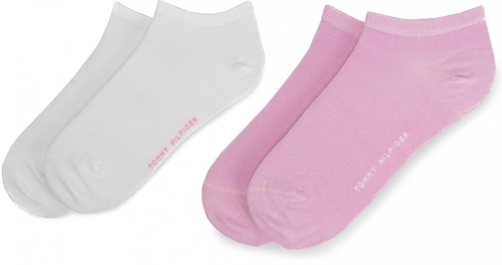 Két pár rövid női zokni TOMMY HILFIGER - 343024001 Pink Combo 174