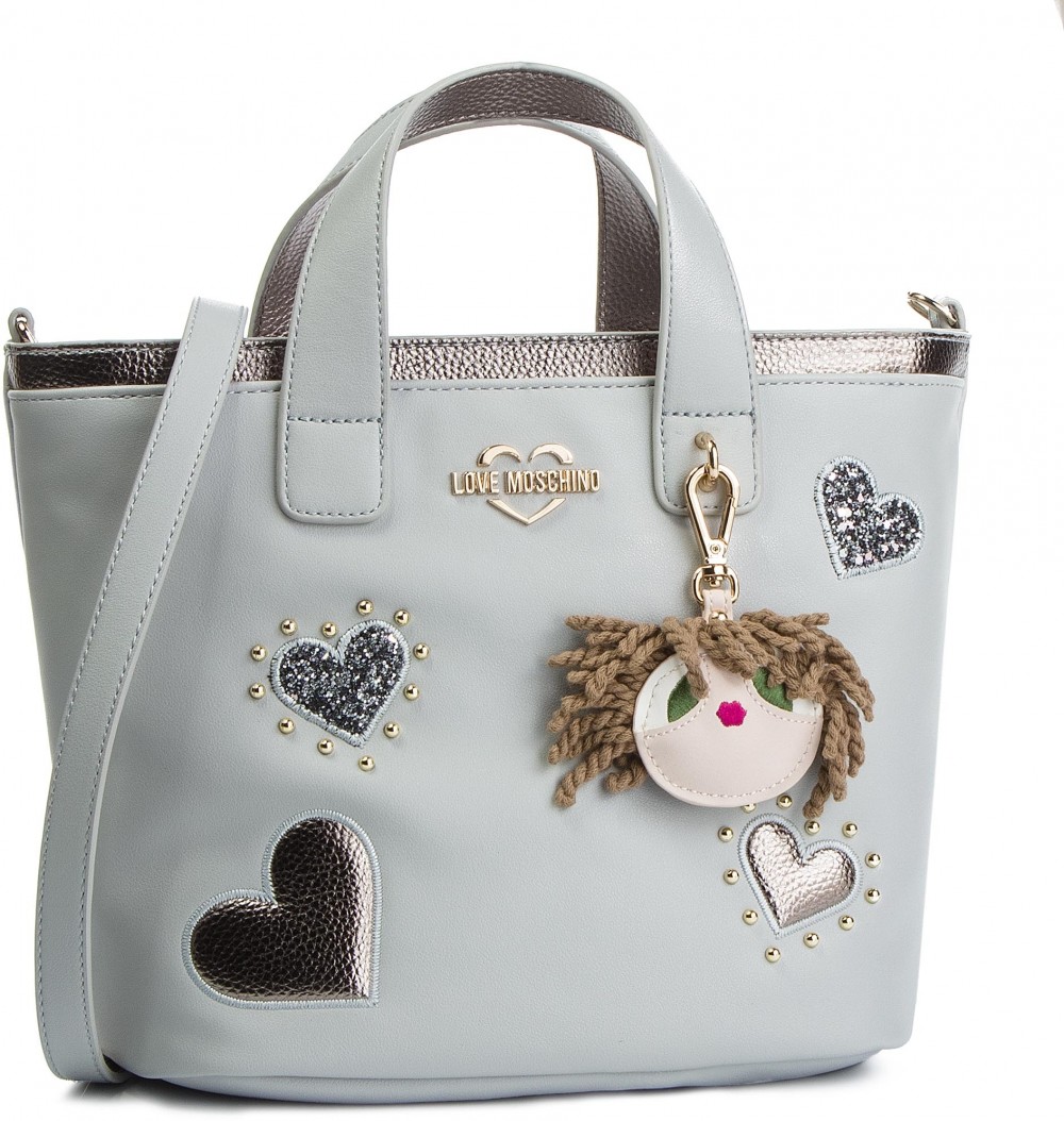 Táska LOVE MOSCHINO - JC4056PP17LF0001 Grigio