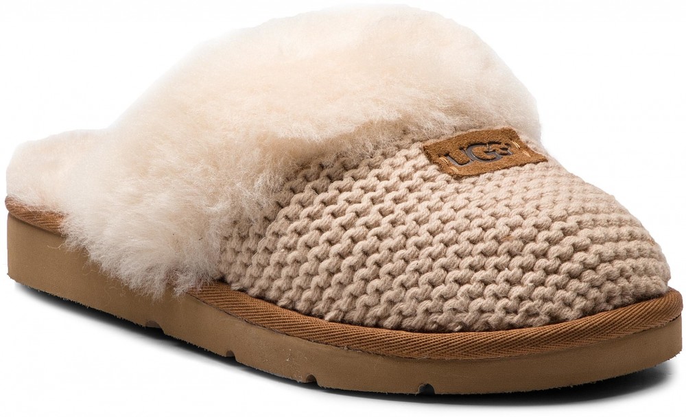 Zártpapucs UGG - W Cozy Knit Slipper 1095116 W/Crm