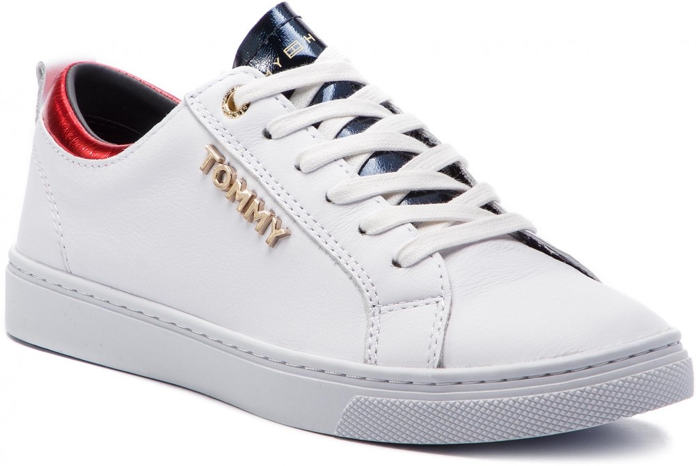 Sportcipő TOMMY HILFIGER - City Sneaker FW0FW03776 White 100