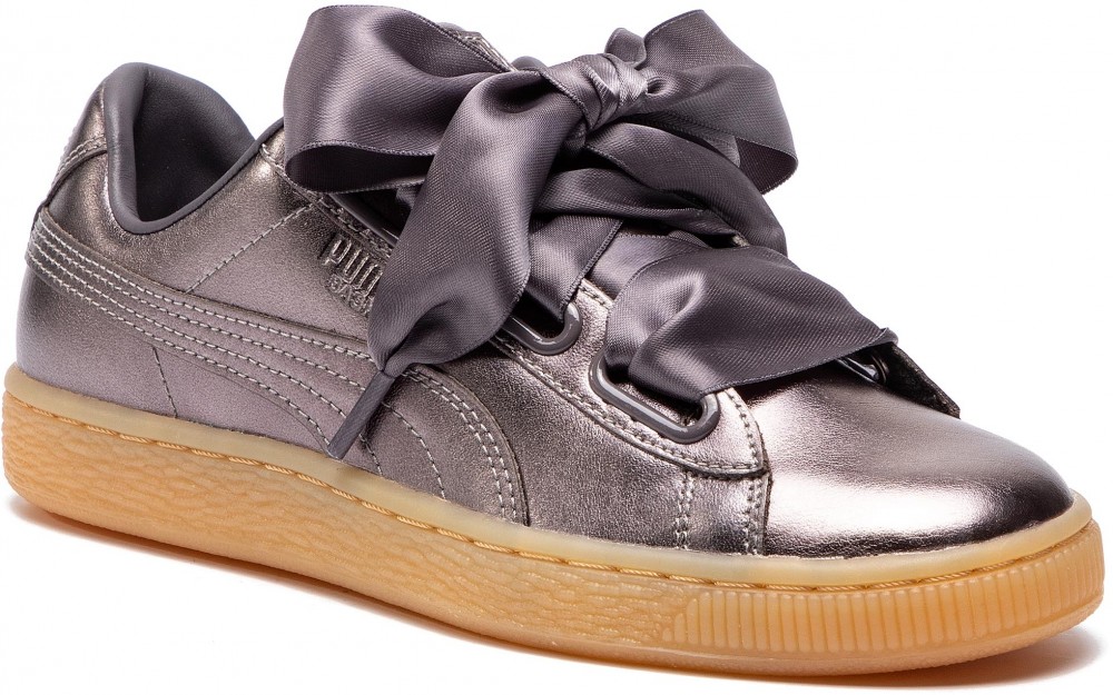 Sportcipő PUMA - Basket Heart Luxe Wn's 366730 01 Quiet Shade/Quiet Shade