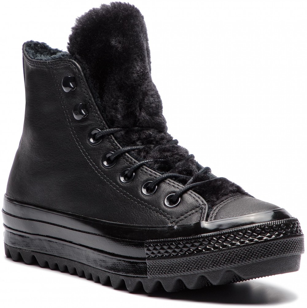 Sportcipő CONVERSE - Ctas Lift Ripple Hi 562422C Black/Black/Black