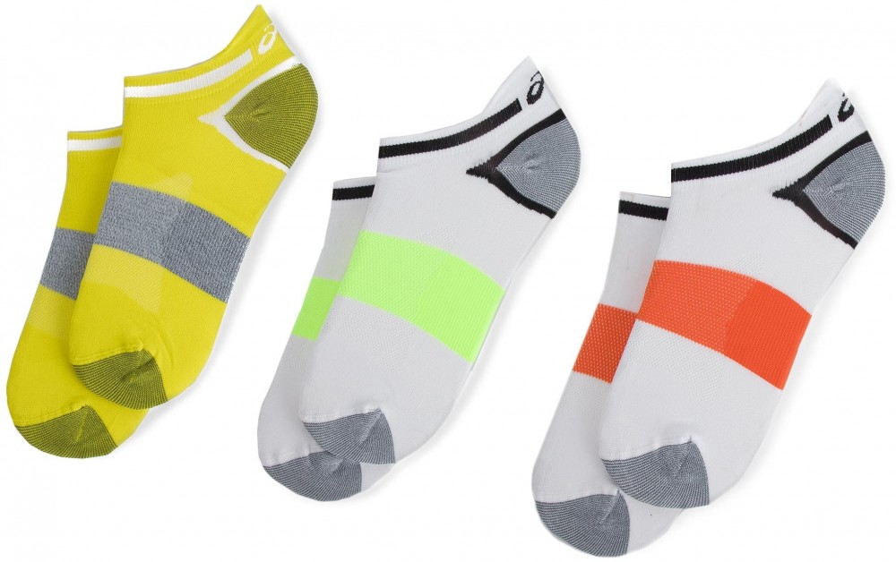 Három pár rövid női zokni ASICS - 3PPK Lyte Sock 123458 35-38 Lemon Spark 757