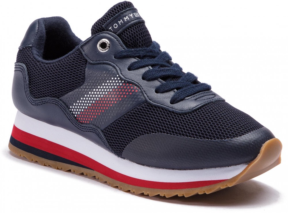 Sportcipő TOMMY HILFIGER - Corporate Retro Sneaker FW0FW04022 Tommy Navy 406