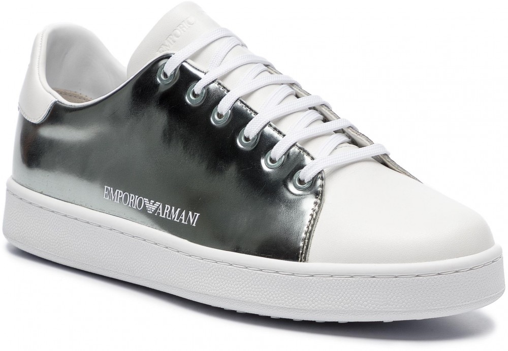 Sportcipő EMPORIO ARMANI - X3X061 XL814 N627 Steel With White